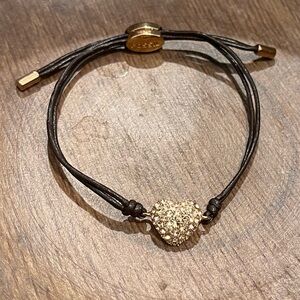 Fossil Glitz Heart Wrist Wrap